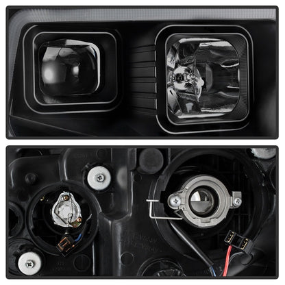 SPYDER xTune 14-17 Toyota Tundra DRL LED Light Bar Proj Headlights - Black Smoke (PRO-JH-TTU14-LB-BSM) 9043031