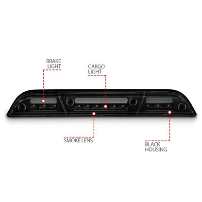 ANZO 15-20 Ford F-150 - F-450 LED Third Brake Light - Black Housing/Smoke Lens 531112