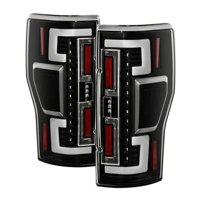 SPYDER 20-21 Ford F250 Superduty LED Tail Lights - Black (ALT-YD-FS20HAL-LED-BK) 5088659