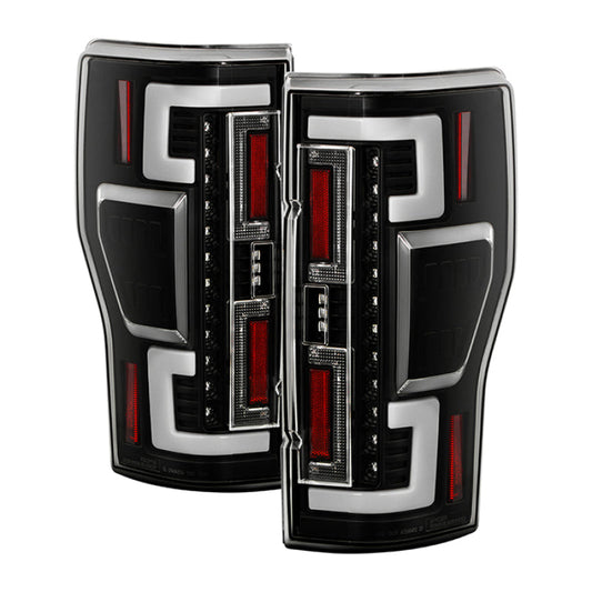 SPYDER 20-21 Ford F250 Superduty LED Tail Lights - Black (ALT-YD-FS20HAL-LED-BK) 5088659