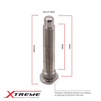 BLOX Racing Honda Xtreme Titanium Wheel Studs 12 x 1.50mm - Single Bxac-00175