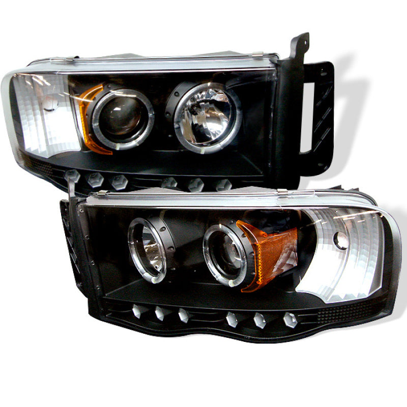 Spyder Dodge Ram 1500 02-05/Ram 2500 03-05 Projector Headlights LED Halo LED Blk
