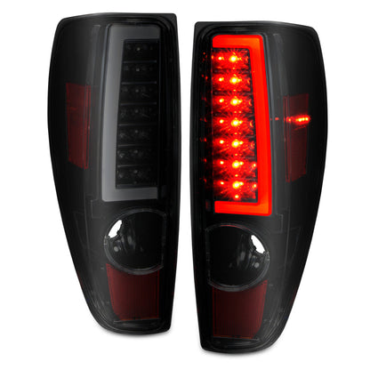 ANZO 2004-2012 Chevrolet Colorado/ GMC Canyon LED Tail Lights w/ Light Bar Black Housing