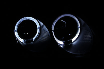 Anzo 2001-2005 Volkswagen Passat Projector Headlights w/ Halo Black