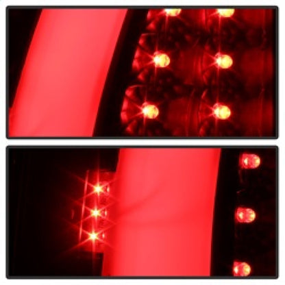 Spyder xTune 97-03 Ford F-150 Light Bar LED Tail Lights - Black Smoke