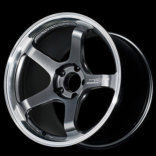 Advan GT Beyond 17x8.0 +45 5-114.3 Machined Hyper Platinum Black YAQB7G45EMPB