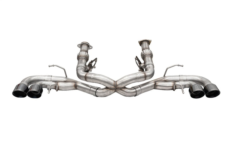 Corsa 2020 Corvette C8 3in Xtreme Cat-Back Exhaust 4.5in Black Quad Tips