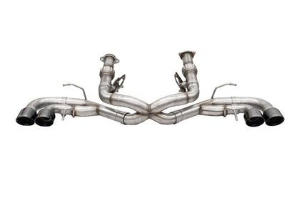 Corsa 2020 Corvette C8 3in Xtreme Cat-Back Exhaust 4.5in Black Quad Tips
