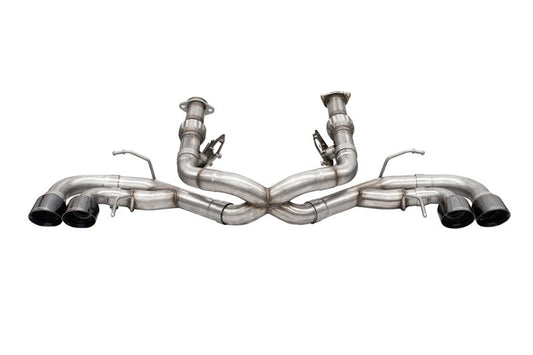 Corsa 2020 Corvette C8 3in Xtreme Cat-Back Exhaust 4.5in Black Quad Tips