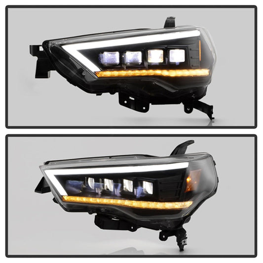 SPYDER Apex 14-20 Toyota 4Runner High-Power LED Module Headlights - Black (PRO-YD-T4R14AP-SEQ-BK) 5088697