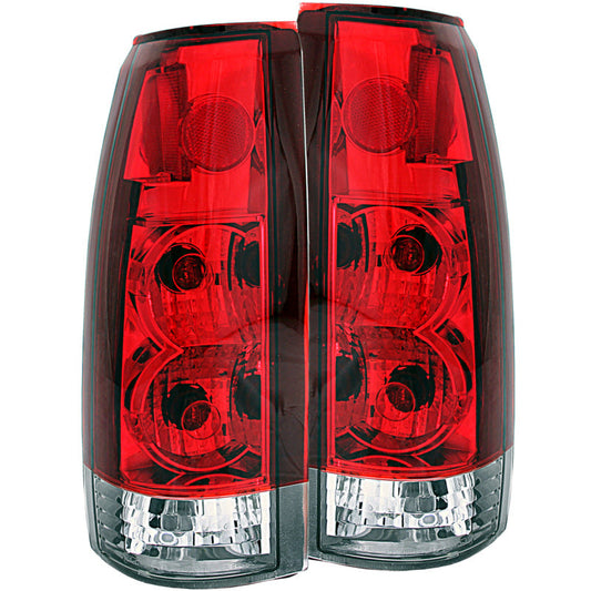 Anzo 1999-2000 Cadillac Escalade Taillights Red/Clear - New Gen