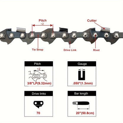 Chainsaw Chain for Echo 20" CS590 (2-Pack)