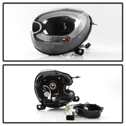 Spyder Mini Cooper Countryman 11-15 Headlights - Halogen Model Only - Black PRO-YD-MCO11-DRL-BK 5083449