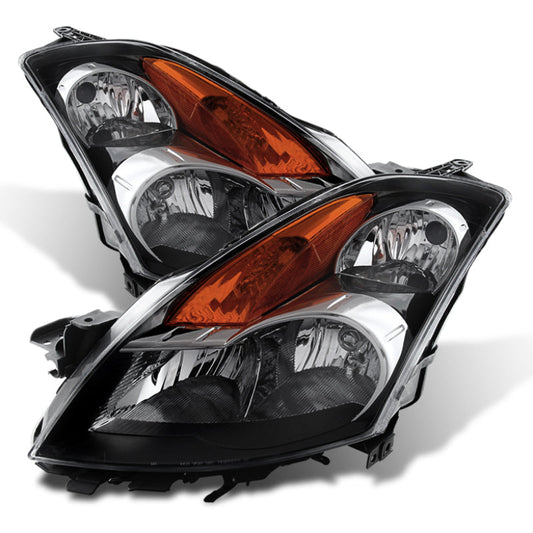 SPYDER Xtune Nissan Altima 07-09 Sedan Crystal Headlights Halogen Model Only Black HD-JH-NA07-AM-BK 9024016