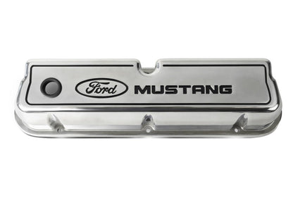 Ford Die Cast Alm Valve Cover Set w/Mustang Logo FRD302-030