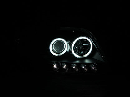 Anzo 1997-2003 Ford F-150 Projector Headlights w/ Halo Black (CCFL)