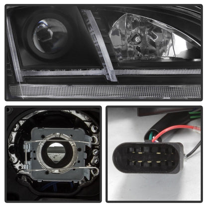 Spyder 08-15 Audi TT HID Xenon Projector Headlights w/Seq Turn Signal - Blk (PRO-YD-ATT08-HID-BK) 5085542
