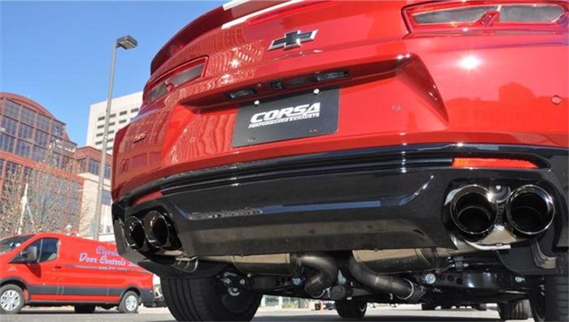 Corsa Performance 2016 Chevrolet Camaro SS 6.2L V8 2.75in Black Xtreme Axle-Back — 0W296