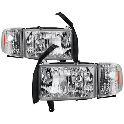 SPYDER xTune Dodge Ram 1500 94-01 Headlight w/ Corner Lamps - OEM HD-JH-DR94-SET-C 9040078