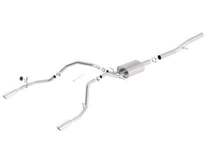 Borla 14 Silv/Sierra 1500 EC Std/CC Short 143.5in WB S-Type Single Split Rear Exit