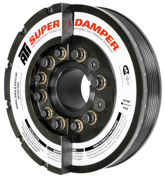 ATI Damper - 7.425in - Steel - 6 Grv - Duramax - 06-10 - LBZ & LMM - Ext Bal - 3 Ring