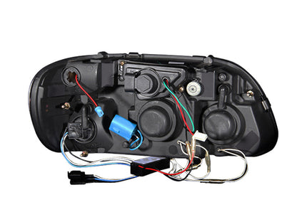 Anzo 1995-2001 Ford Explorer Projector Headlights w/ Halo Black 1 pc