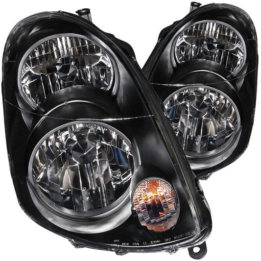 Anzo 2003-2004 Infiniti G35 Crystal Headlights Black