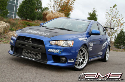 AMS Performance 08-15 Mitsubishi EVO X Front Mount Intercooler w/Modular Cast End Tanks &