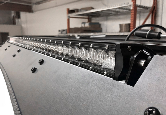 Cali Raised LED Cali Raised 40 Cut-Out Prinsu Roof Rack Slim Led Light Bar Bracket Kit - W/ 42 Inch Slim Led Light CR2670