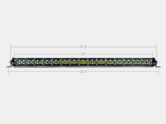 Cali Raised LED Cali Raised 32In Slim Single Row Led Bar Amber CR2310