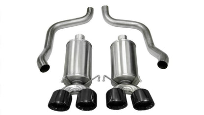 Corsa Performance Black Xtreme Axle-Back Exhaust w/Dual Black 3.5in Tips 09-13 Chevrolet