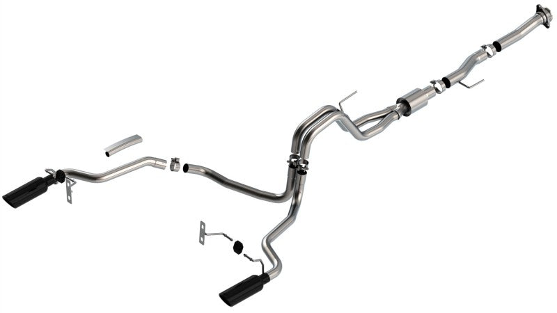 Borla F-150 2021 5.0L 2dr RC SB (122.8 WB) XL/XLT 3/2.25 SRE Cat-Back ATAK Black Chrome