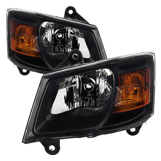 SPYDER xTune Dodge Grand Caravan 08-10 OEM Style Headlights-Black HD-JH-DGC08-AM-BK 9035173