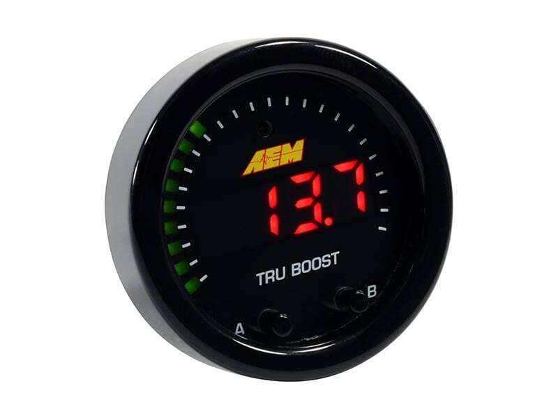 AEM X-Series Tru-Boost Controller Gauge w/ Boost Control Solenoid 80PSIg Internal MAP