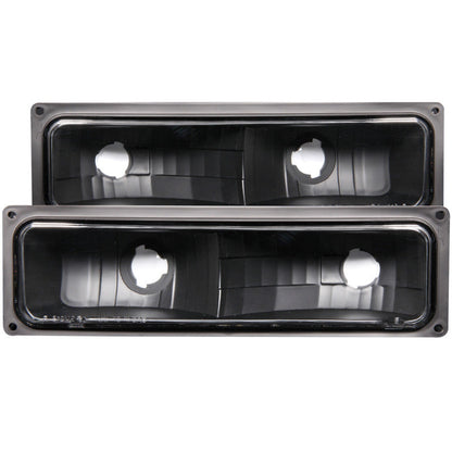 Anzo 1988-1998 Chevrolet C1500 Euro Parking Lights Black — 14J1Z