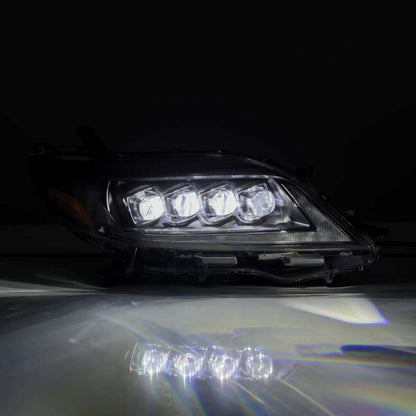 AlphaRex 2011+ Toyota Sienna NOVA LED Proj Headlights Plank Style Black w/Activ Light/Seq