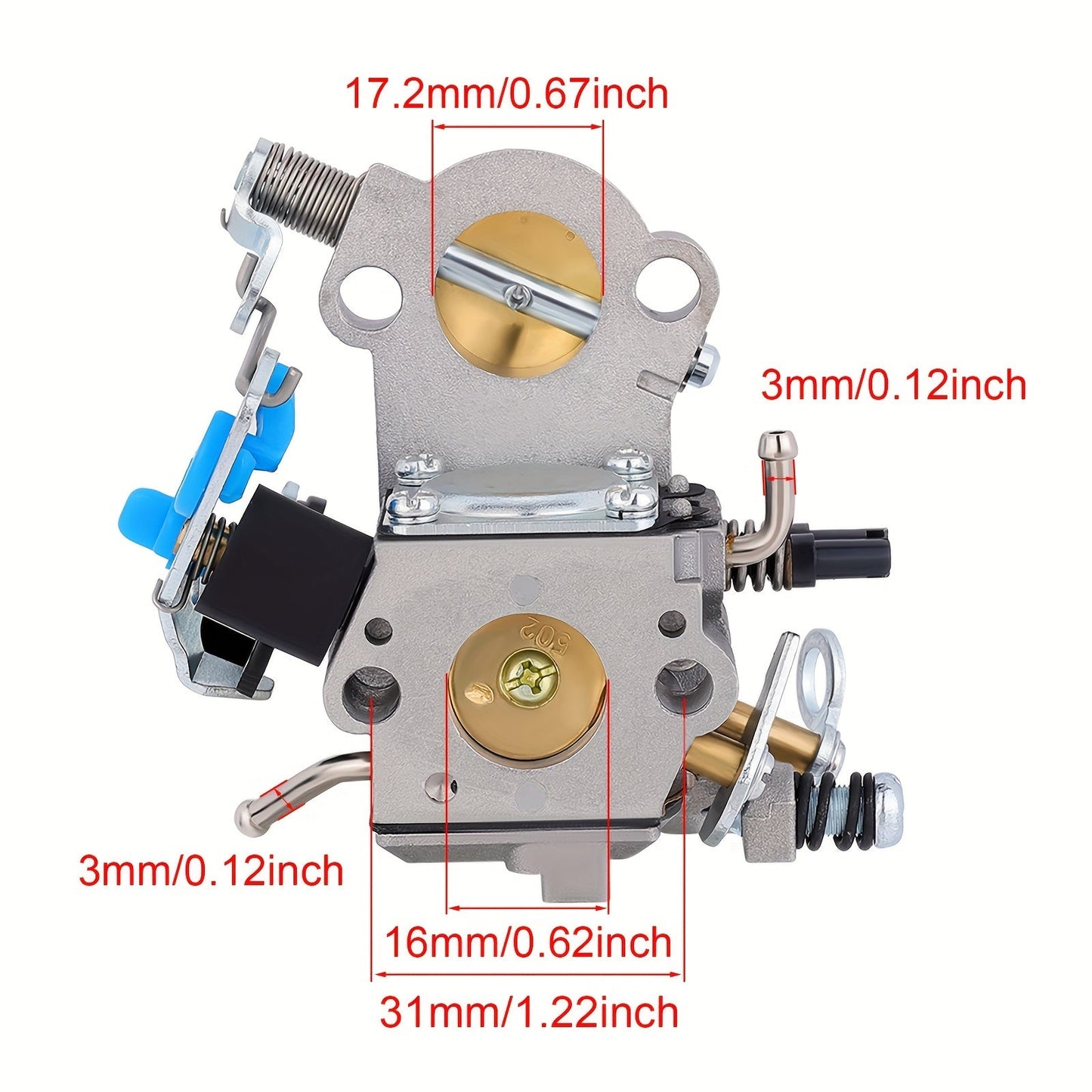 Carburetor Kit for Husqvarna 455e Chainsaw — Replaces 544883001