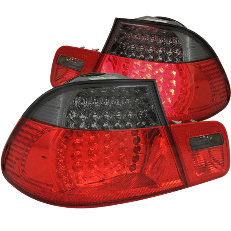 Anzo 1999-2001 BMW 3 Series E46 LED Tail lights Red/Smoke 2pc — 14HXH