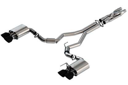 Borla 2020 Ford GT500 5.2L AT 3in ATAK CatBack Exhaust w/ Black Chrome Tips 140837BC