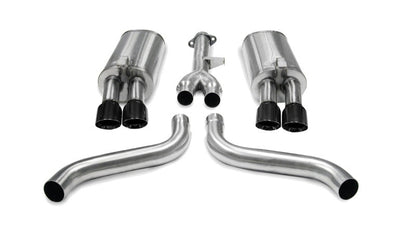 Corsa 86-91 Chevrolet Corvette C4 5.7L V8 L98 Black Sport Cat-Back Exhaust 14115BLK