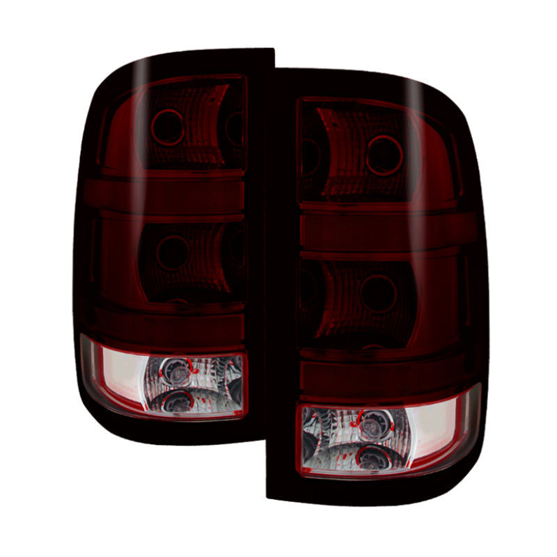 Spyder Xtune GMC Sierra 2007-2013 OEM Style Tail Light Red Smoked Alt-Jh-GS07-Oe-Rsm