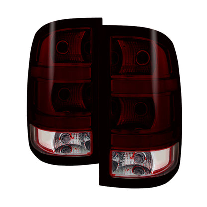Spyder Xtune GMC Sierra 2007-2013 OEM Style Tail Light Red Smoked Alt-Jh-GS07-Oe-Rsm