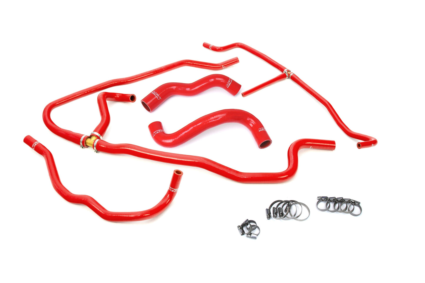 HPS Performance HPS Reinforced Red Silicone Radiator + Heater Hose Kit Coolant Chevy