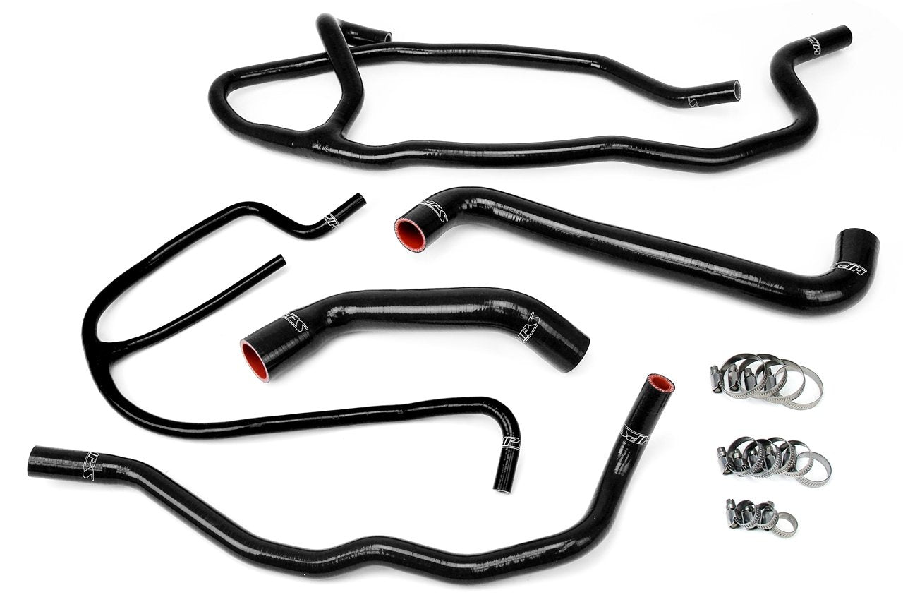 HPS Reinforced Black Silicone Radiator + Heater Hose Kit Coolant Chevy 2008 Corvette 6.2L