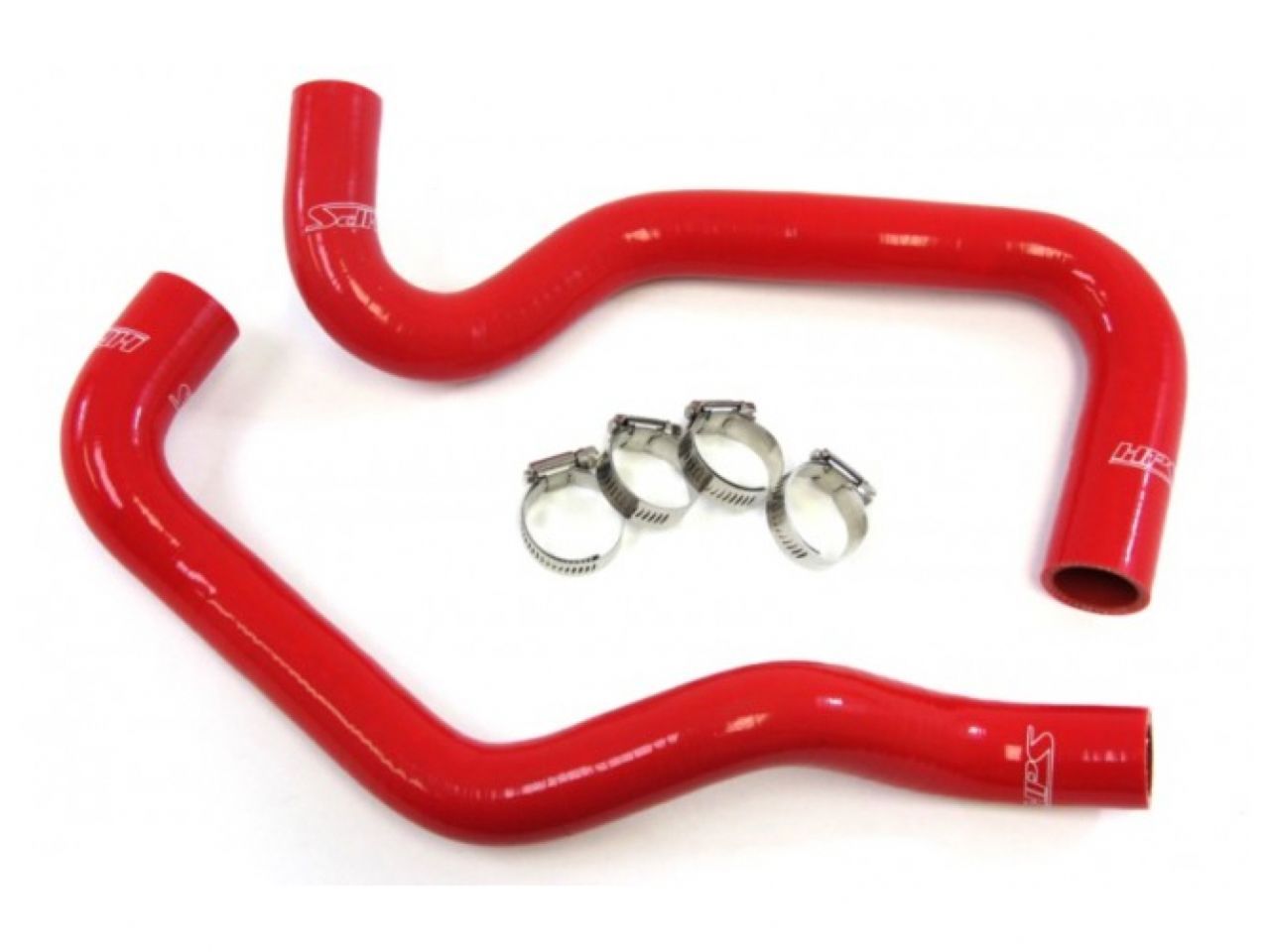 HPS Performance HPS Red Reinforced Silicone Radiator Hose Kit Coolant Ford 11-13 Fiesta