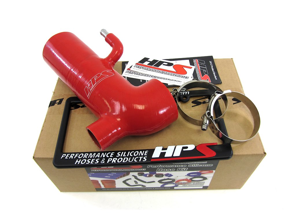 HPS Red Reinforced Silicone Post MAF Air Intake Hose Kit - Retain Stock Sound Tube Scion
