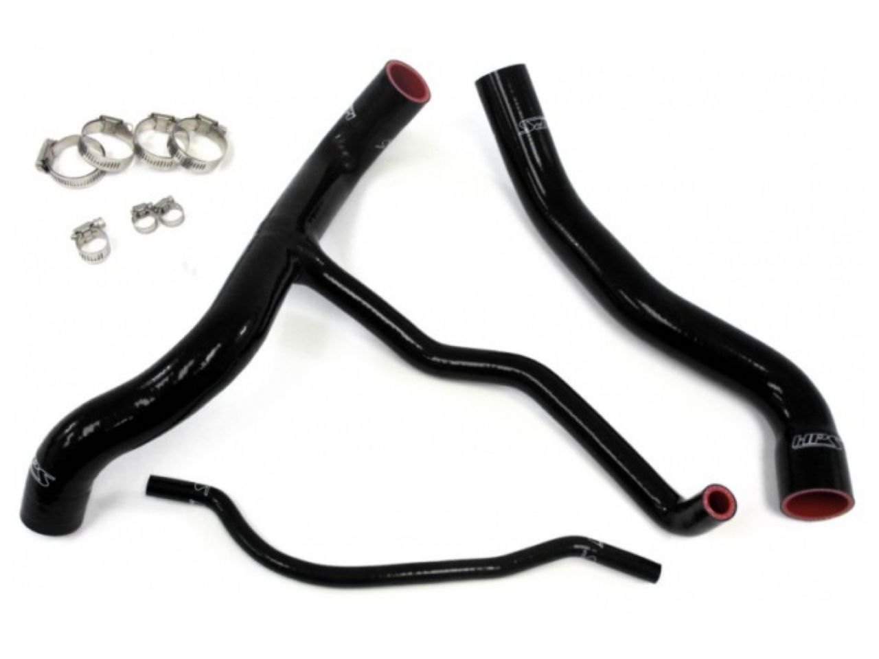 HPS Performance HPS Black Reinforced Silicone Radiator Hose Kit Coolant Chevy 10-11