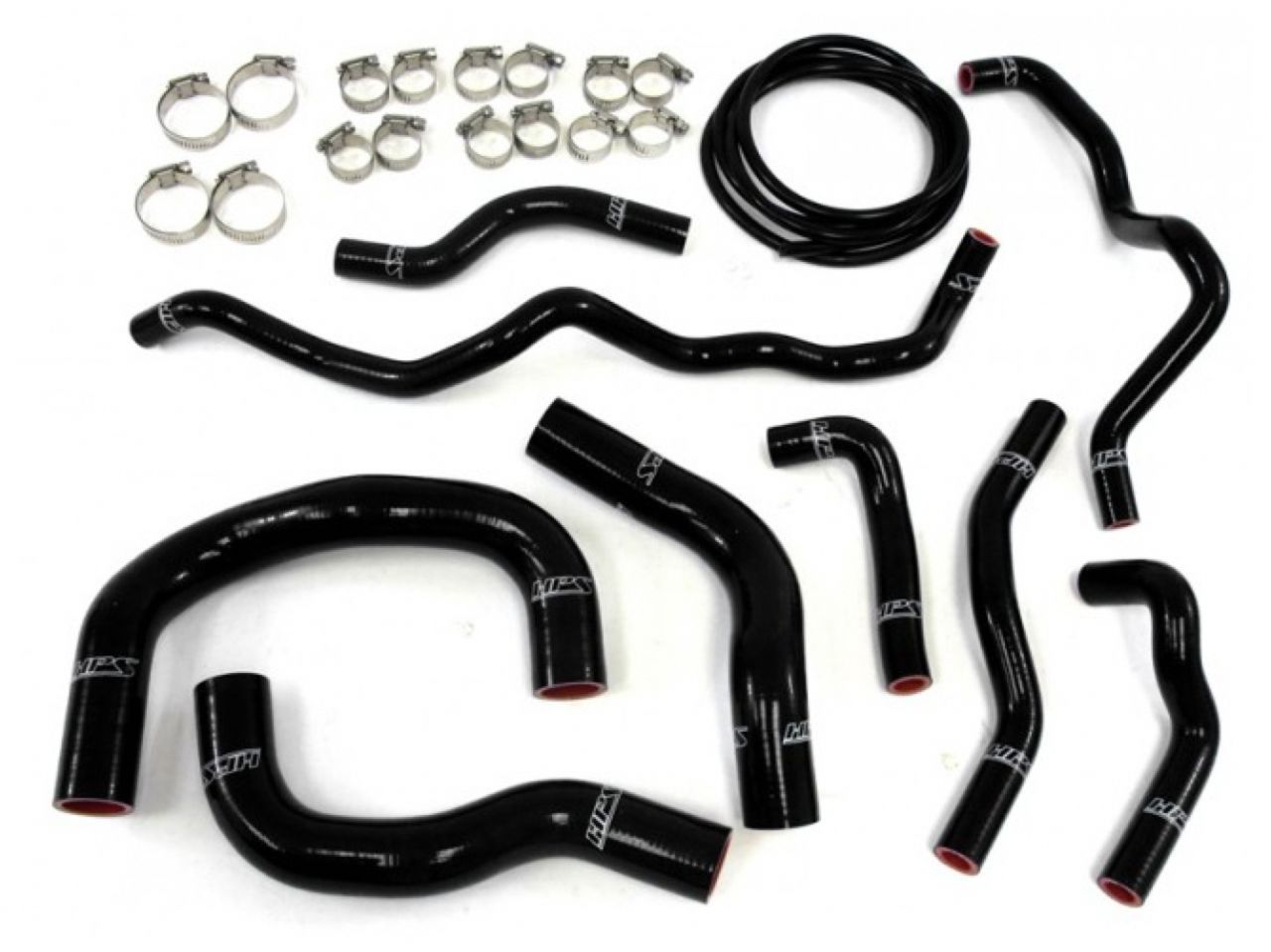 HPS Performance HPS Reinforced Black Silicone Radiator + Heater Hose Kit Coolant Scion