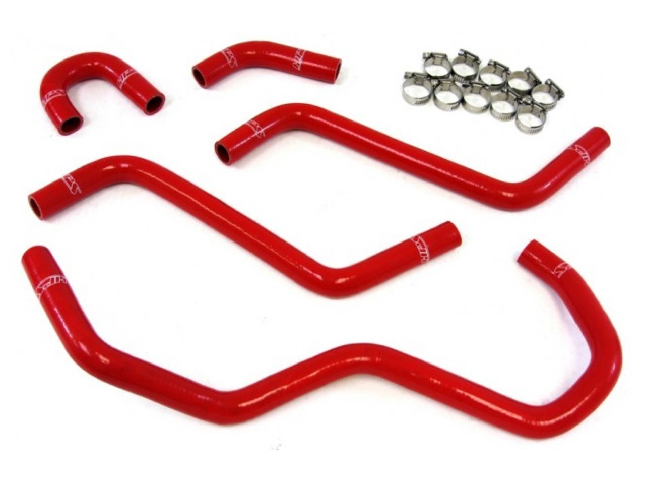 HPS Performance HPS Red Reinforced Silicone Radiator Hose Kit Yamaha 04-07 YXR450 YXR660