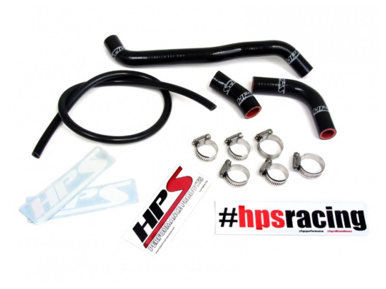 HPS Performance HPS Black Reinforced Silicone Radiator Hose Kit Suzuki 00-08 DRZ400S